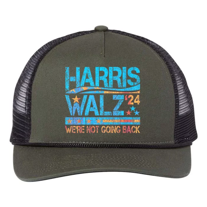 Harris Waltz 2024 Election Kamala Harris Tim Waltz 2024 Retro Rope Trucker Hat Cap