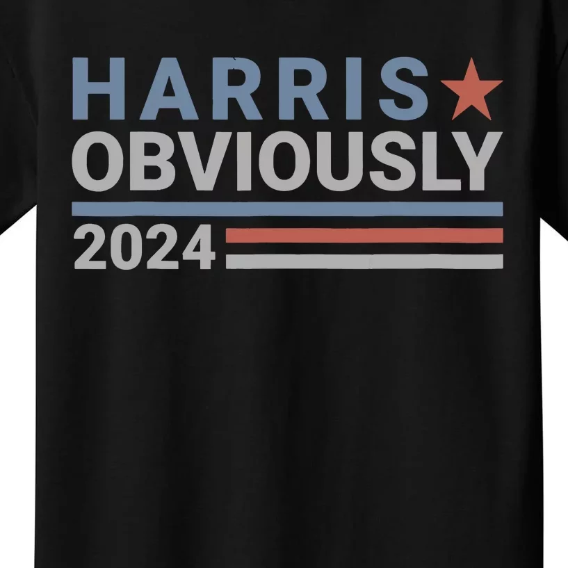 Harris Waltz 2024 Obviously Tim Walz Kamala Harris 2024 Kids T-Shirt