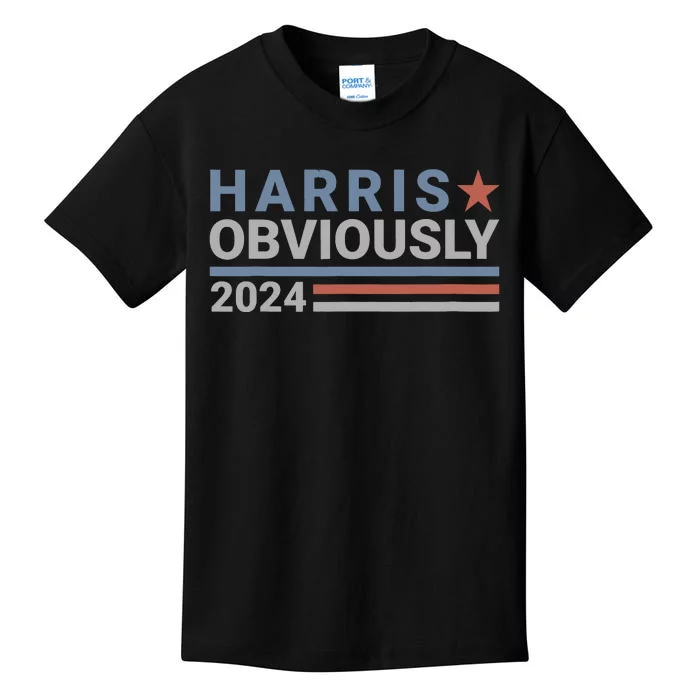 Harris Waltz 2024 Obviously Tim Walz Kamala Harris 2024 Kids T-Shirt