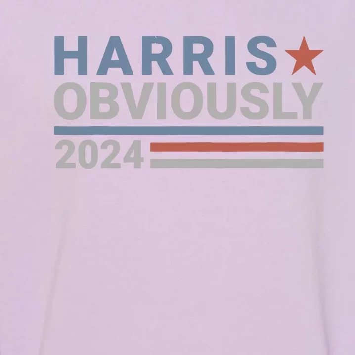 Harris Waltz 2024 Obviously Tim Walz Kamala Harris 2024 Garment-Dyed Sweatshirt