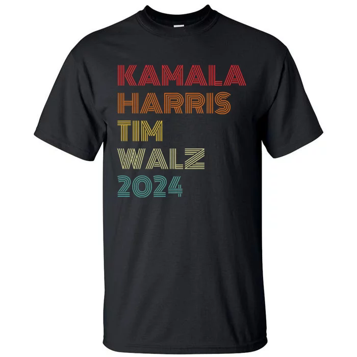 Harris Walz 2024 Kamala Harris Tim Walz Waltz Vintage Style Tall T-Shirt