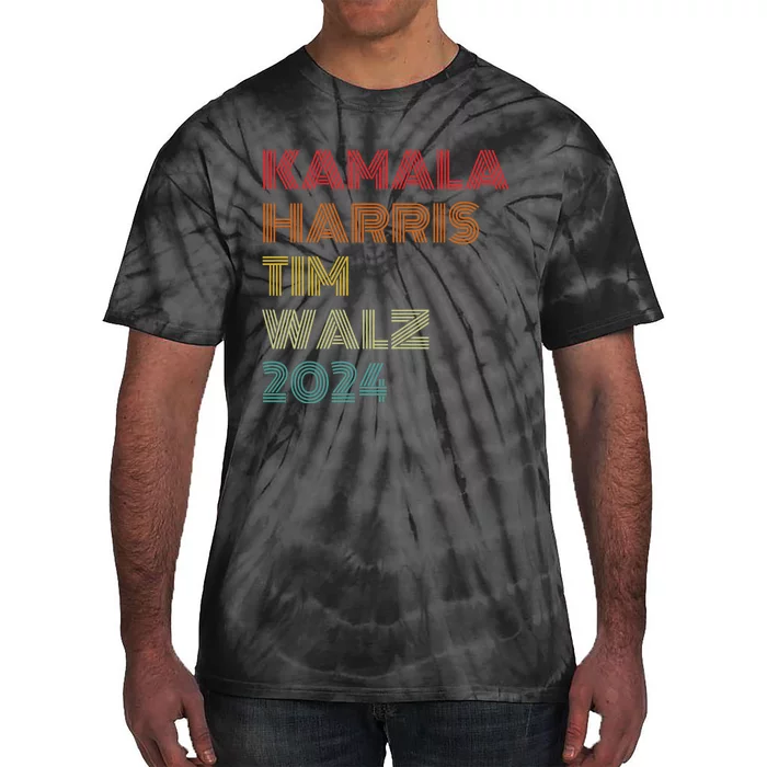 Harris Walz 2024 Kamala Harris Tim Walz Waltz Vintage Style Tie-Dye T-Shirt