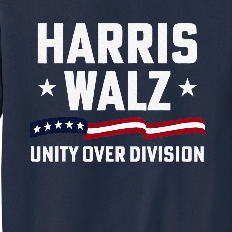 Harris Waltz 2024 Unity Over Division 2024 Usa Flag Election Sweatshirt