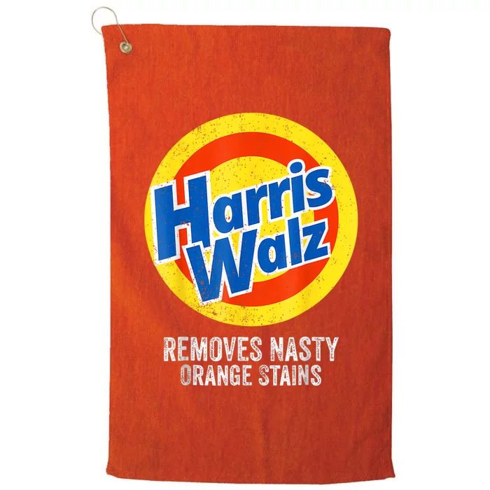 Harris Waltz 2024 Election Kamala Harris Tim Waltz 2024 Platinum Collection Golf Towel