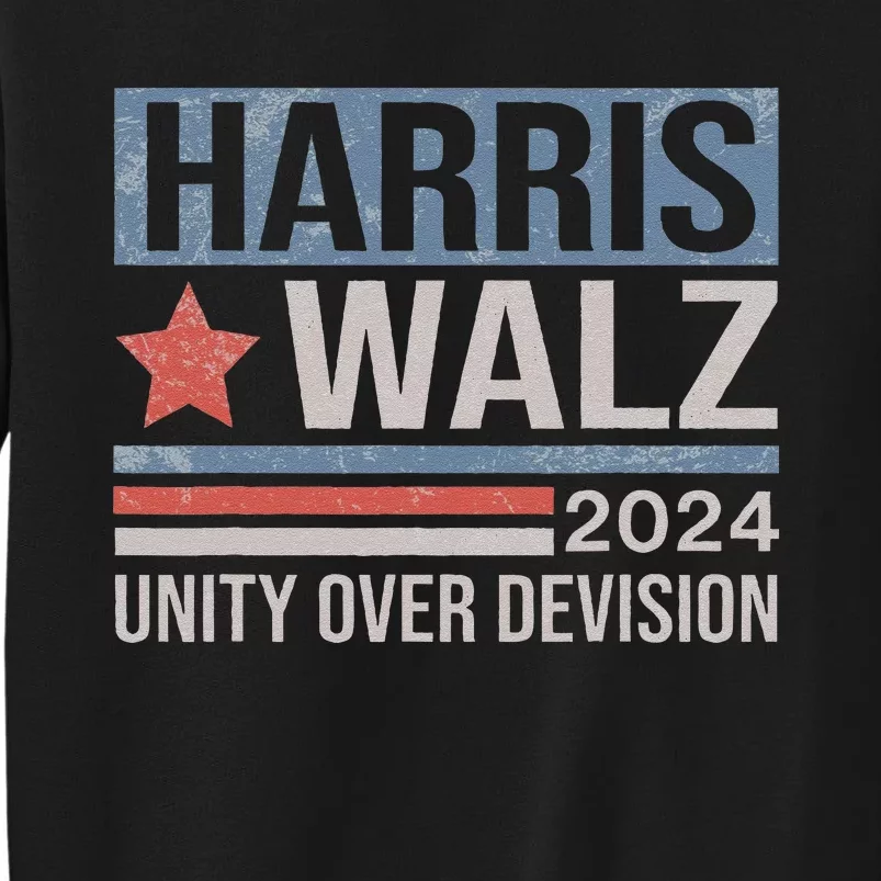 Harris Waltz 2024 Unity Over Division 2024 Usa Flag Election Sweatshirt