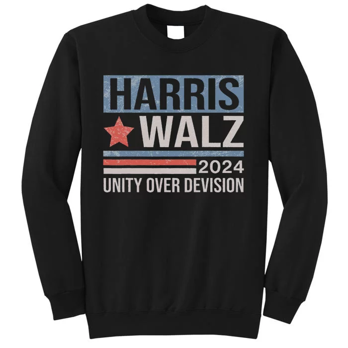 Harris Waltz 2024 Unity Over Division 2024 Usa Flag Election Sweatshirt