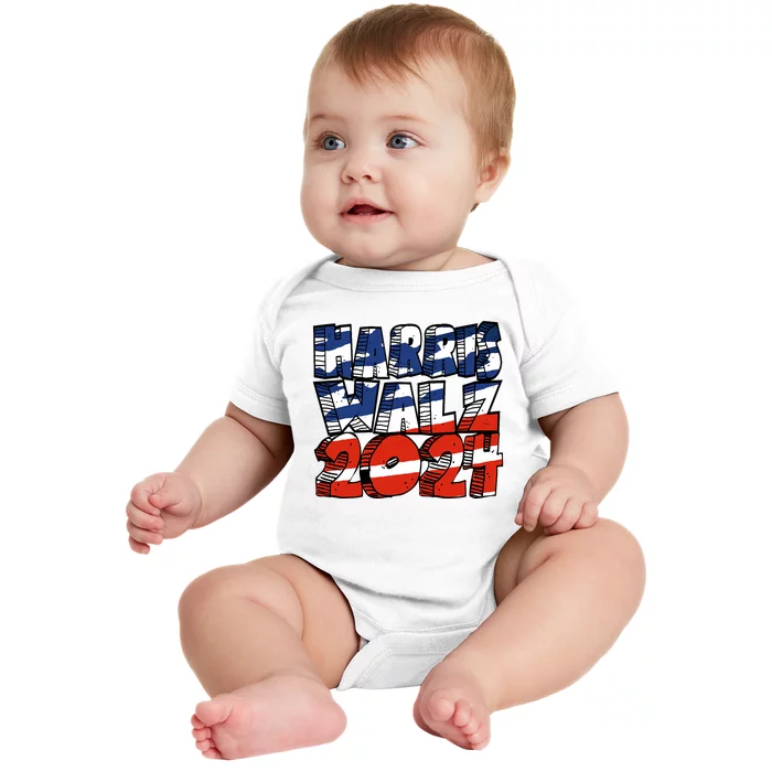 Harris Walz 2024 Baby Bodysuit