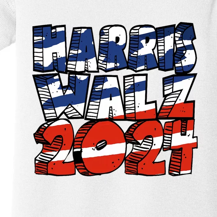 Harris Walz 2024 Baby Bodysuit