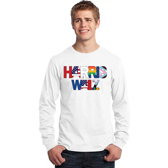 Harris Walz 2024 Tall Long Sleeve T-Shirt