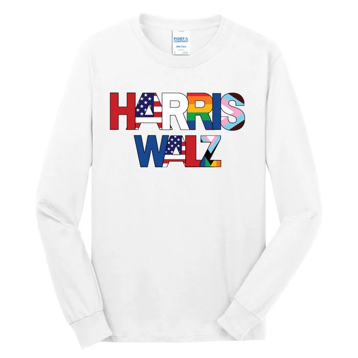 Harris Walz 2024 Tall Long Sleeve T-Shirt