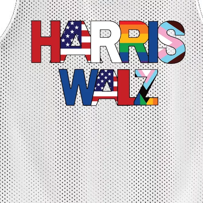 Harris Walz 2024 Mesh Reversible Basketball Jersey Tank