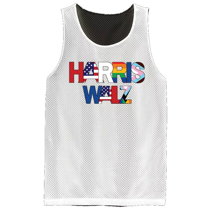 Harris Walz 2024 Mesh Reversible Basketball Jersey Tank