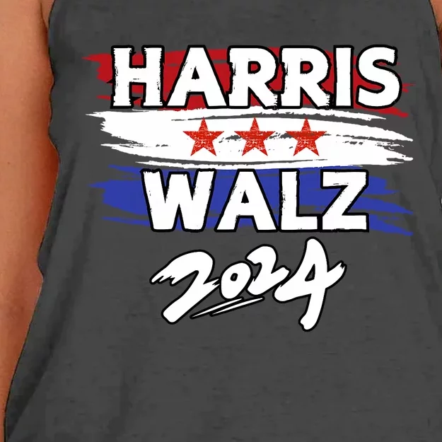 Harris Walz 2024 Kamala Harris Tim Walz Kamala Tim 2024 Women's Knotted Racerback Tank