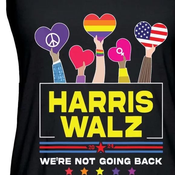 Harris Waltz 2024 Election Kamala Harris Tim Walz Waltz Ladies Essential Flowy Tank