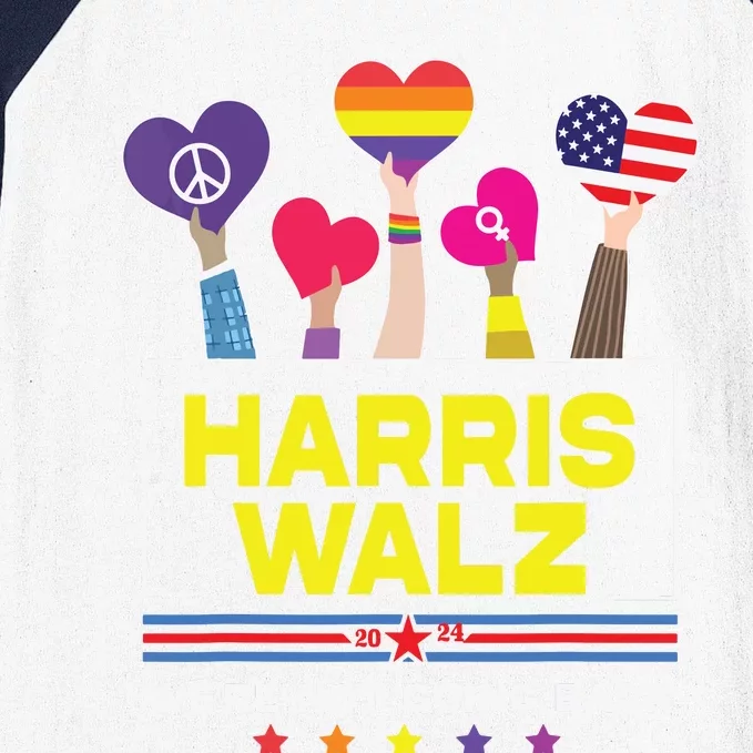 Harris Waltz 2024 Election Kamala Harris Tim Walz Waltz Baseball Sleeve Shirt