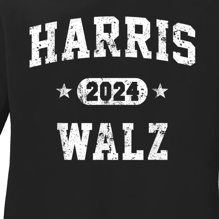 Harris Waltz 2024 Team Harris Walz 2024 Ladies Long Sleeve Shirt