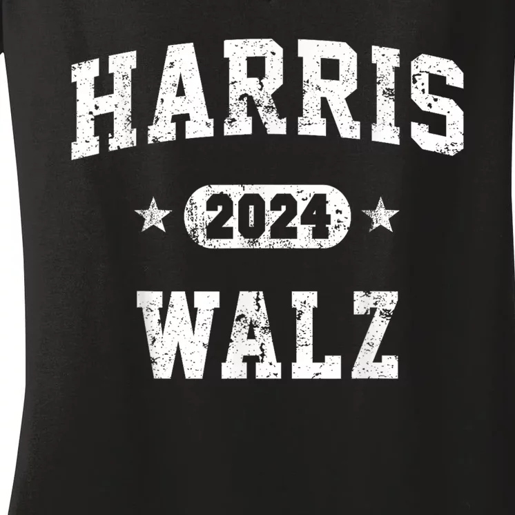 Harris Waltz 2024 Team Harris Walz 2024 Women's V-Neck T-Shirt