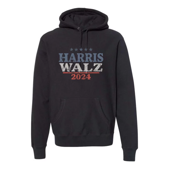 Harris Waltz 2024 Election Kamala Harris Premium Hoodie