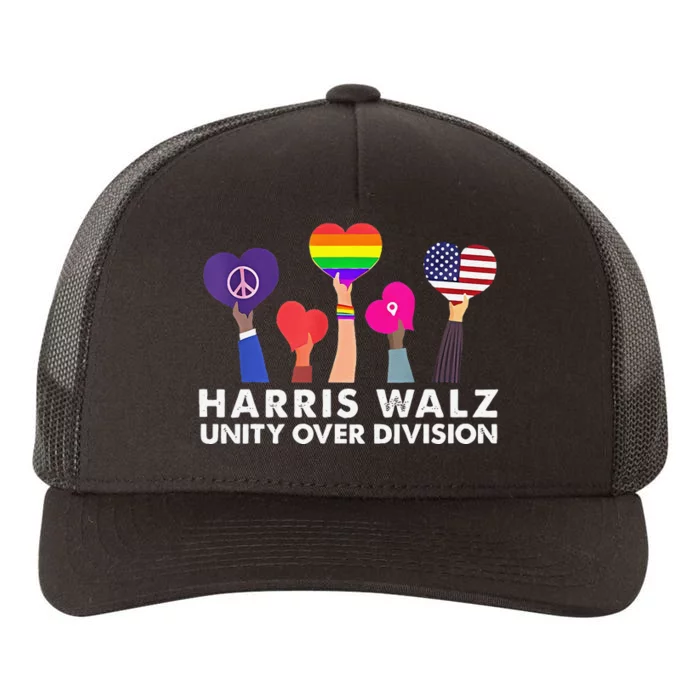 Harris Waltz 2024 Unity Over Division Yupoong Adult 5-Panel Trucker Hat