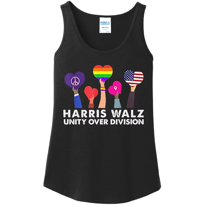 Harris Waltz 2024 Unity Over Division Ladies Essential Tank