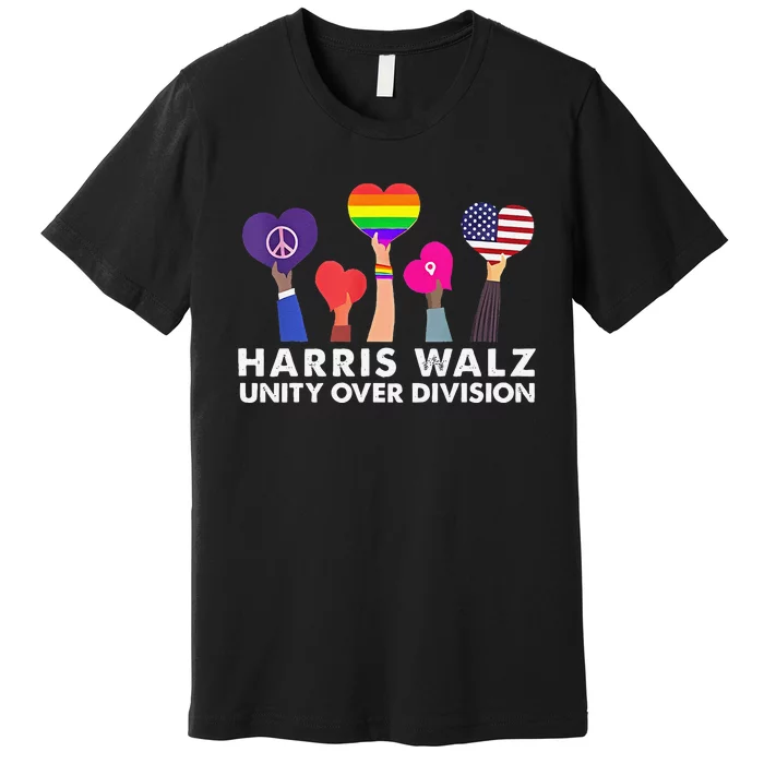 Harris Waltz 2024 Unity Over Division Premium T-Shirt