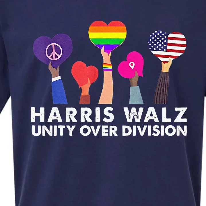 Harris Waltz 2024 Unity Over Division Sueded Cloud Jersey T-Shirt