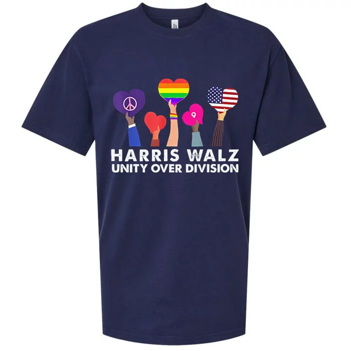 Harris Waltz 2024 Unity Over Division Sueded Cloud Jersey T-Shirt