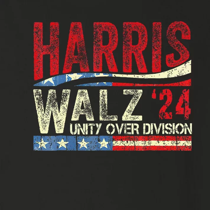 Harris Waltz 2024 Unity Over Division Toddler Long Sleeve Shirt