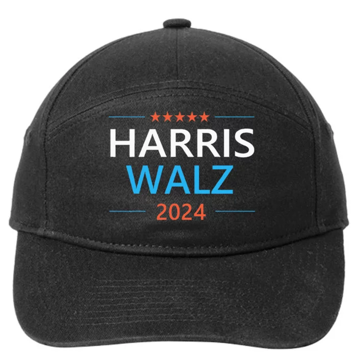 Harris Walz 2024 For President Patriotic Kamala Waltz 2024 7-Panel Snapback Hat