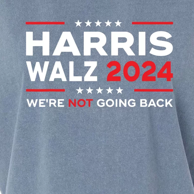 Harris Waltz 2024 Harris Tim Waltz 24 We Are Not Going Back Garment-Dyed Women's Muscle Tee