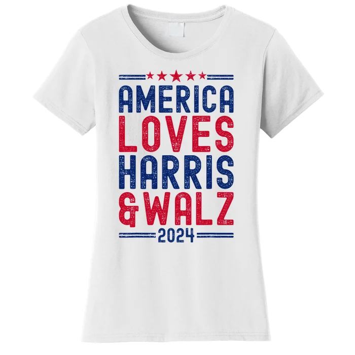 Harris Waltz 2024 Election Kamala Harris Tim Waltz Women's T-Shirt