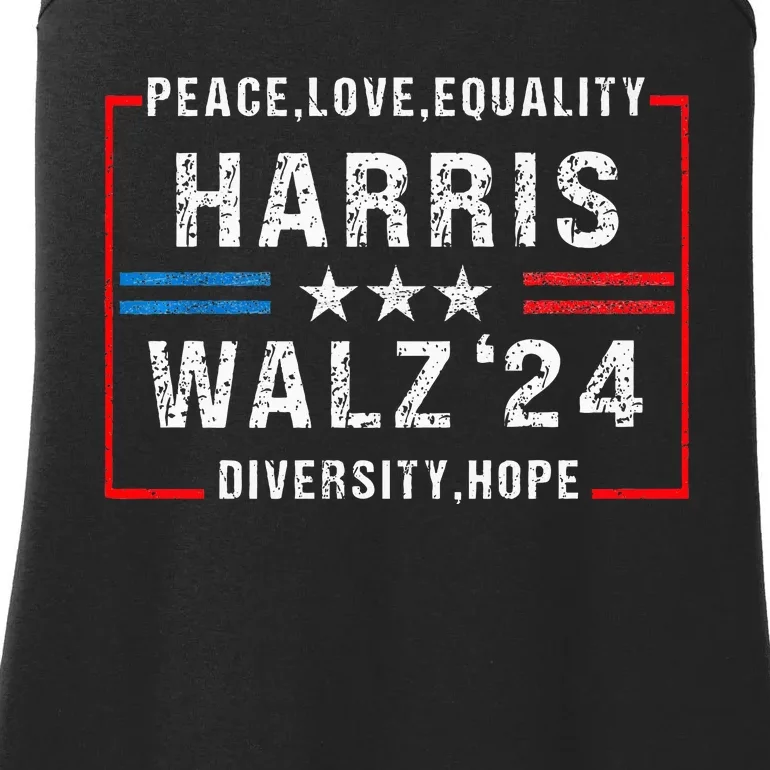 Harris Waltz 2024 Election Kamala Harris Tim Walz Waltz 2024 Ladies Essential Tank