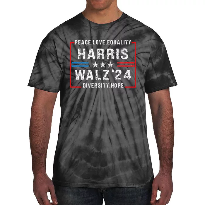 Harris Waltz 2024 Election Kamala Harris Tim Walz Waltz 2024 Tie-Dye T-Shirt