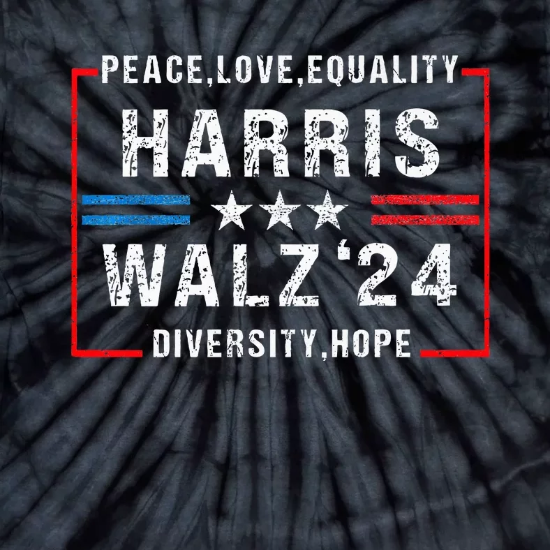 Harris Waltz 2024 Election Kamala Harris Tim Walz Waltz 2024 Tie-Dye T-Shirt