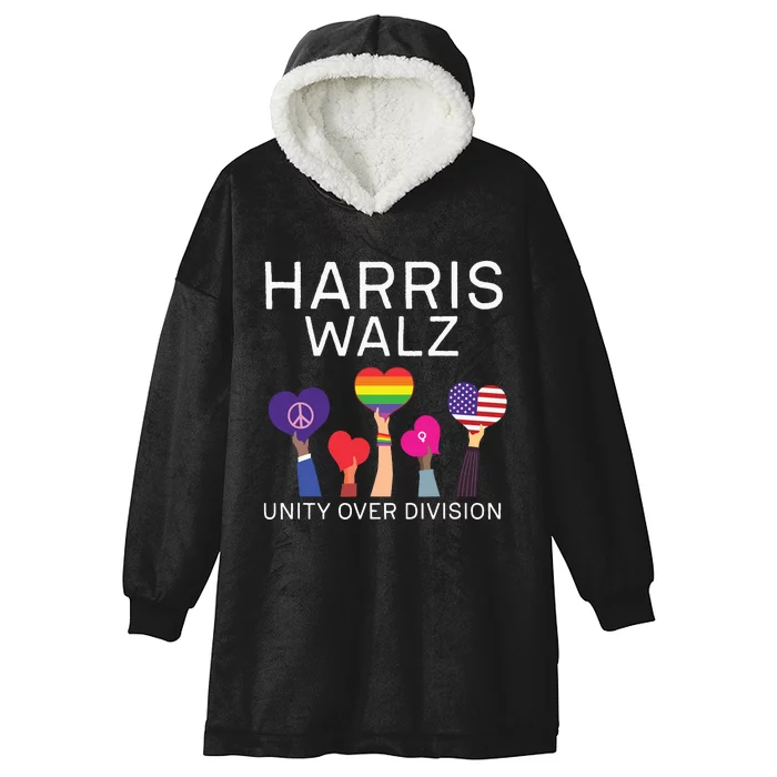 Harris Waltz 2024 Unity Over Division Hooded Wearable Blanket