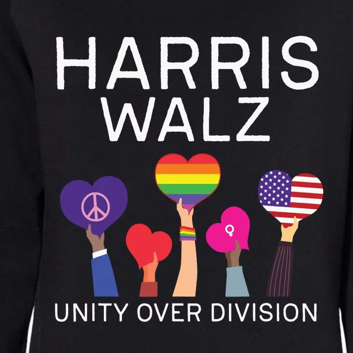 Harris Waltz 2024 Unity Over Division Womens California Wash Sweatshirt