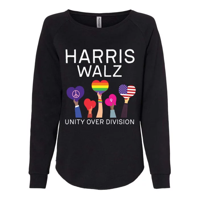 Harris Waltz 2024 Unity Over Division Womens California Wash Sweatshirt