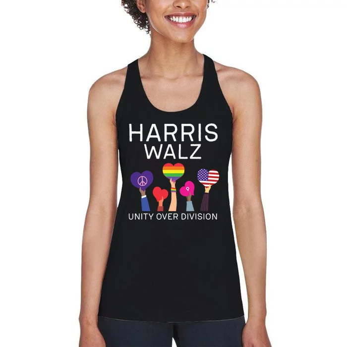 Harris Waltz 2024 Unity Over Division Women's Racerback Tank