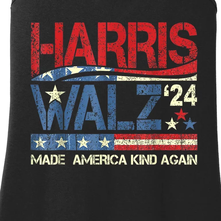 Harris Walz 2024 Make America Kind Again Harris Waltz Quote Ladies Essential Tank