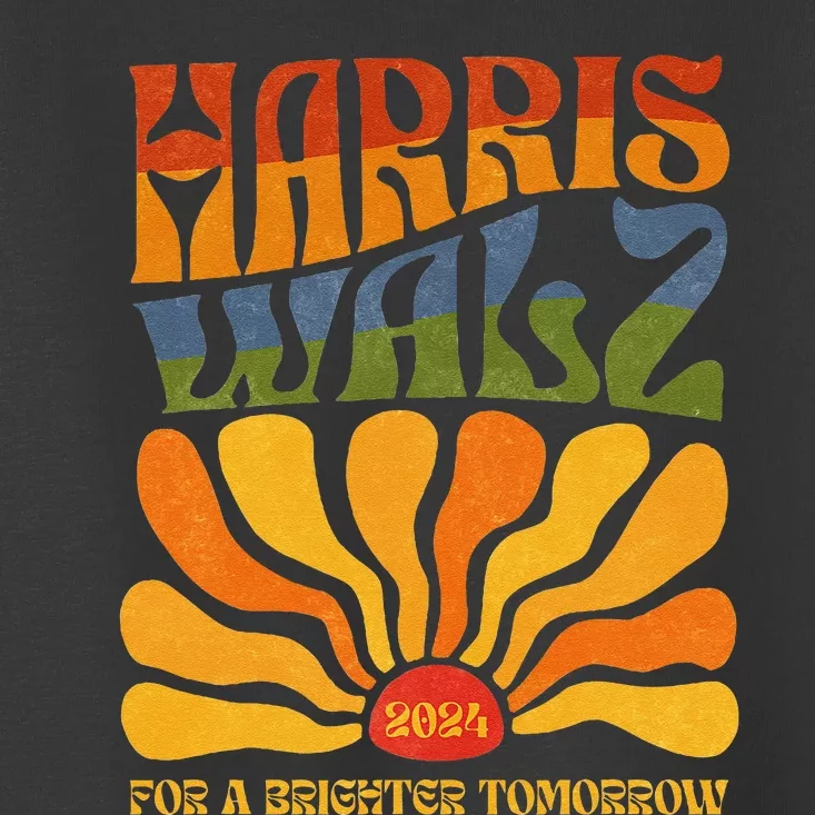 Harris Waltz 2024 For A Brighter Tomorrow Boho Aesthetic Gift Toddler T-Shirt