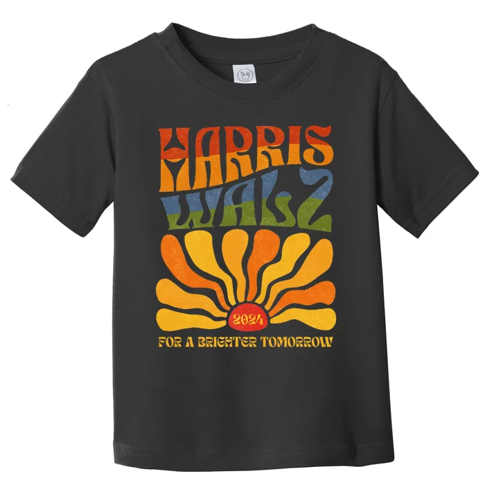 Harris Waltz 2024 For A Brighter Tomorrow Boho Aesthetic Gift Toddler T-Shirt