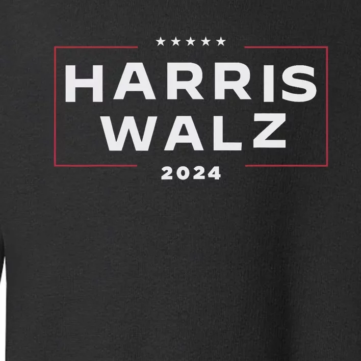 Harris Walz 2024 Vp Presidential Election Usa Waltz Pro Kamala Harris Toddler Sweatshirt