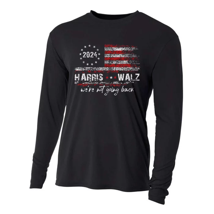 Harris Waltz 2024 Kamala Election 2024 WeRe Not Going Back Gift Cooling Performance Long Sleeve Crew