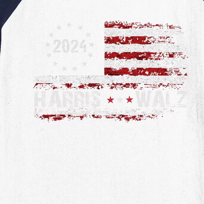 Harris Waltz 2024 Kamala Election 2024 WeRe Not Going Back Gift Baseball Sleeve Shirt