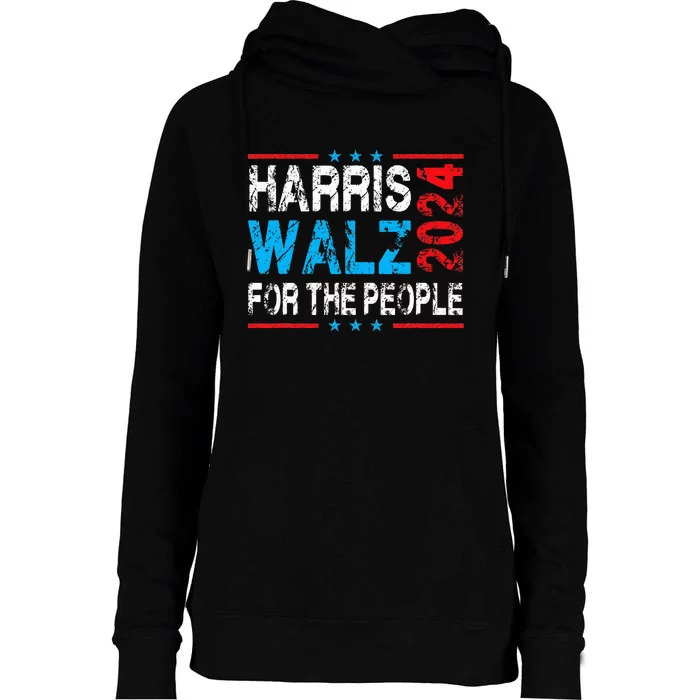 Harris Walz 2024 Harris Waltz 2024 Womens Funnel Neck Pullover Hood