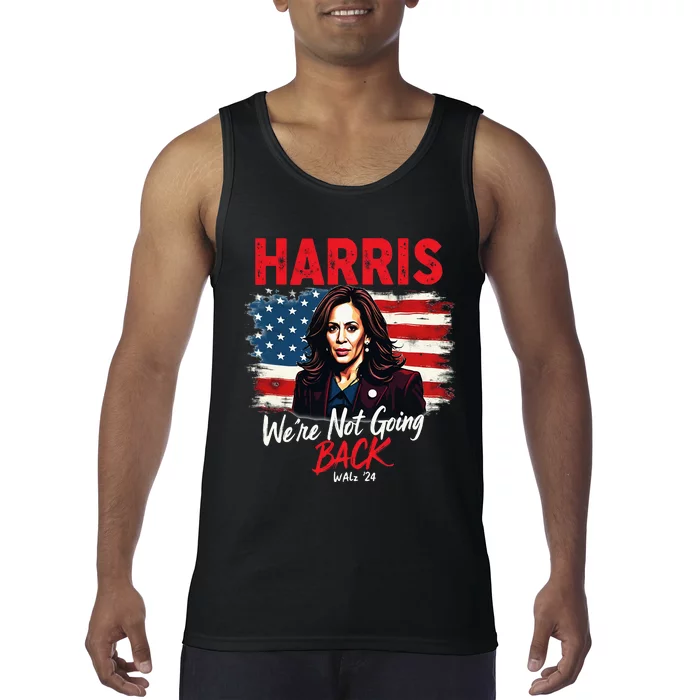 Harris Walz 2024 Kamala Harris 2024 Tim Walz 2024 Usa Flag Tank Top