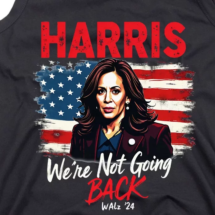 Harris Walz 2024 Kamala Harris 2024 Tim Walz 2024 Usa Flag Tank Top