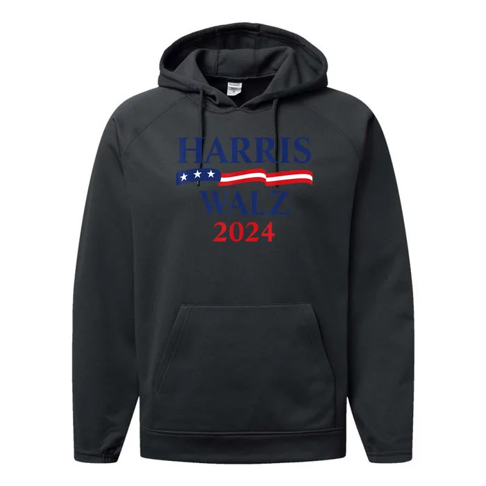 Harris Waltz 2024 Usa Harris Walz 2024 Performance Fleece Hoodie