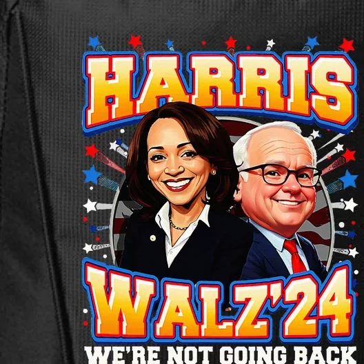 Harris Walz 2024 Kamala Harris 2024 Tim Walz 2024 Usa Flag City Backpack