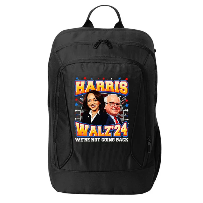 Harris Walz 2024 Kamala Harris 2024 Tim Walz 2024 Usa Flag City Backpack